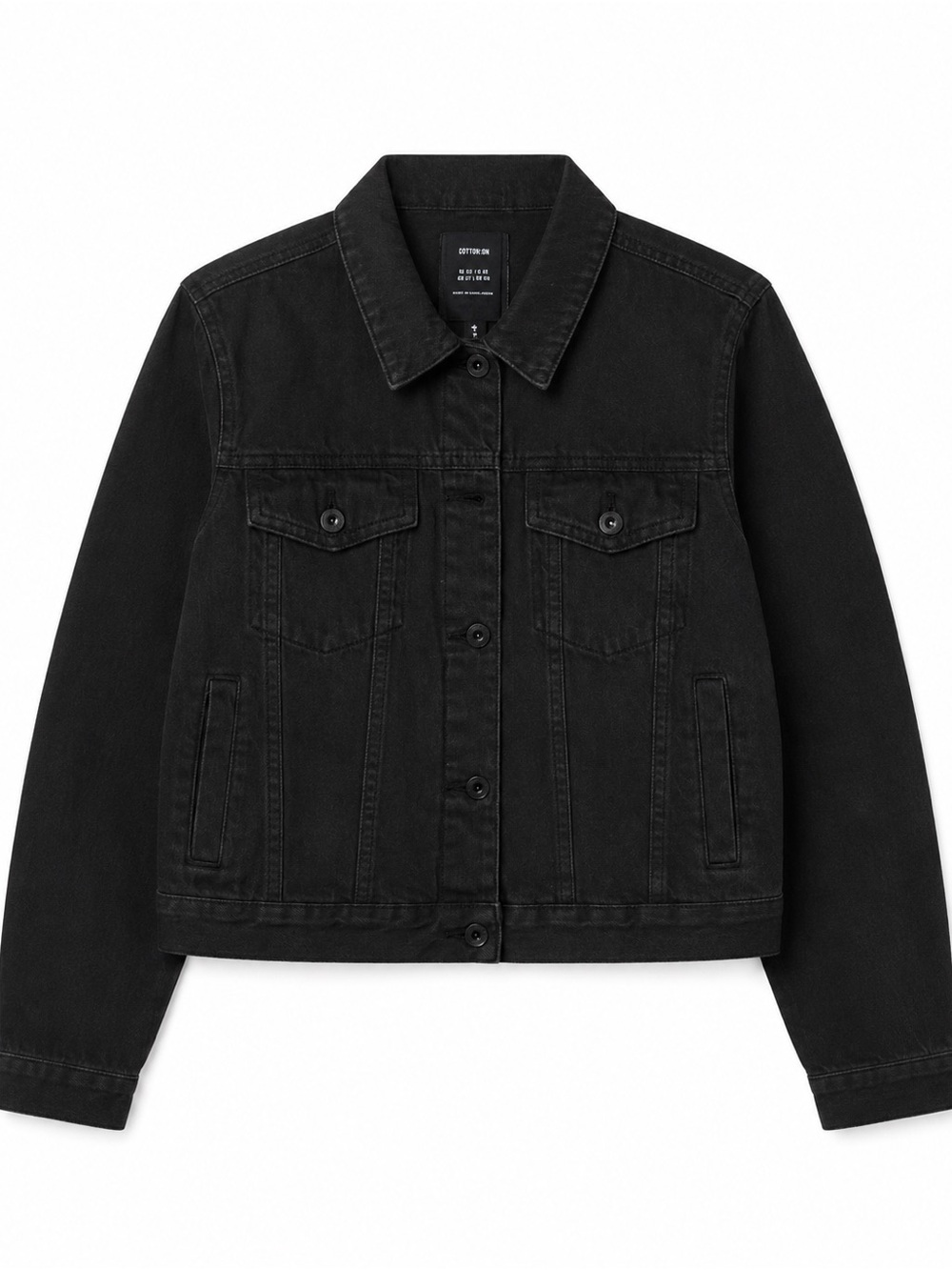 Cotton On Black Trucker Denim Jacket